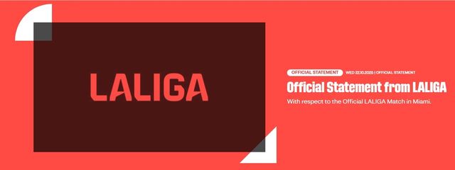 바르사-비야레알 경기의 '마이애미 개최' 취소를 발표한 라리가