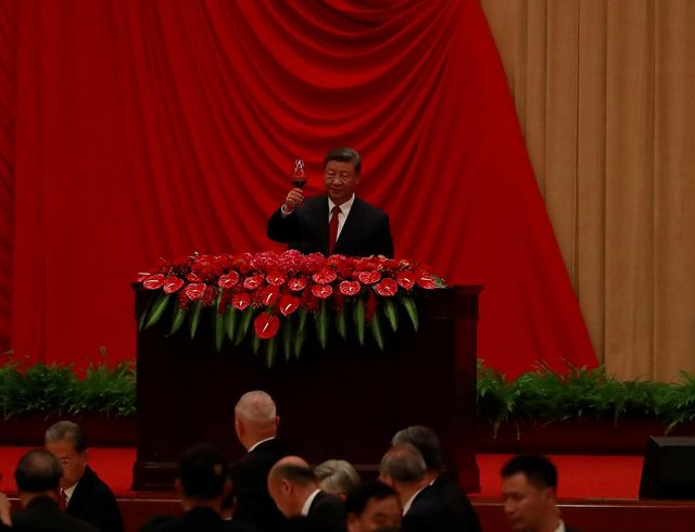 건배 제의하는 시진핑 중국 국가주석