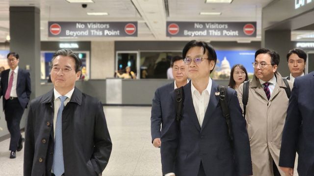 한미 관세협상 위해 방미한 김용범 대통령실정책실장과 김정관 산업통상부 장관