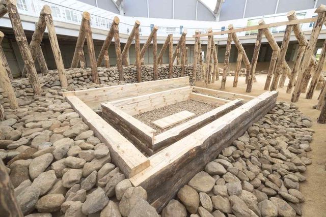 경주 쪽샘 44호 무덤 덧널 축조 모습