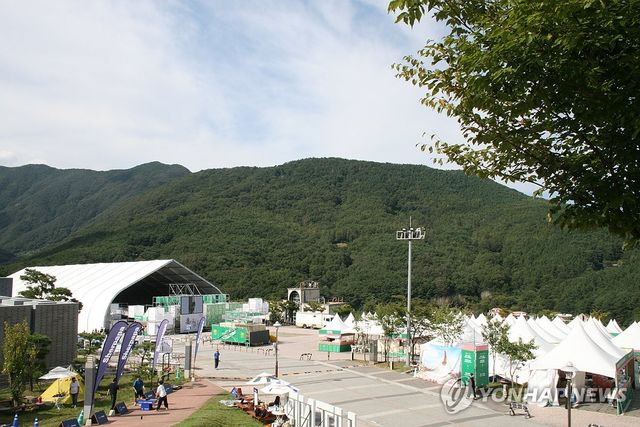 울산울주세계산악영화제 메인무대 전경