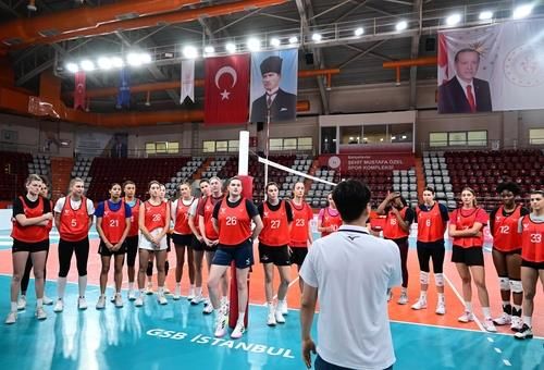 프로배구 여자부 외국인 선수 트라이아웃 장면 