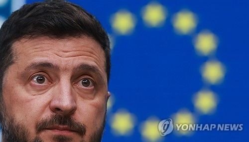 EU 정상회의 참석한 젤렌스키
