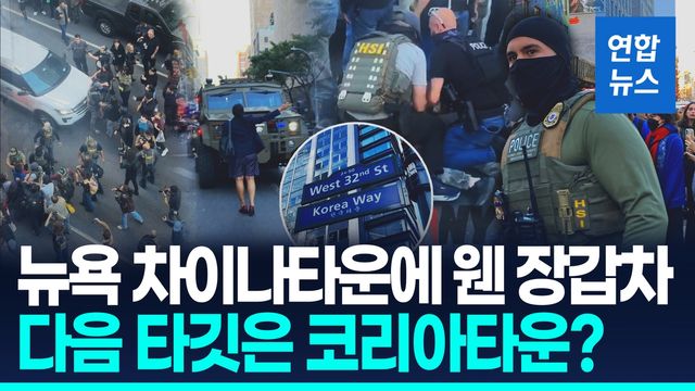 [영상] '뉴욕에 장갑차' ICE 차이나타운 급습순간…다음은 코리아타운? - 2