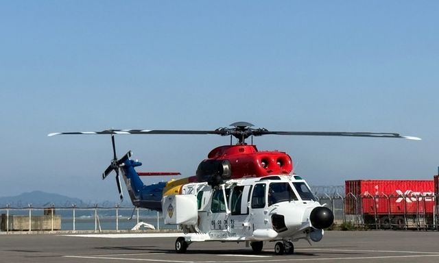 군산항공대에 배치된 수색구조용 중형 헬기 