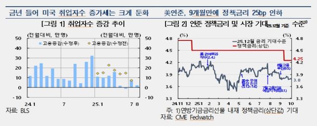 미국 취업자수 증가세 둔화 등