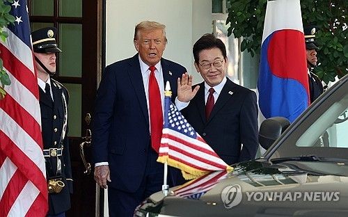 백악관에서 만난 한미 정상 