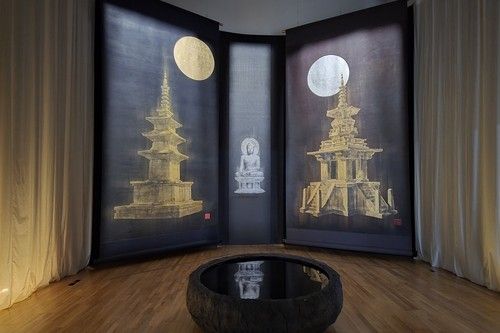 솔거 미술관 특별전 '신라한향' 전시 전경