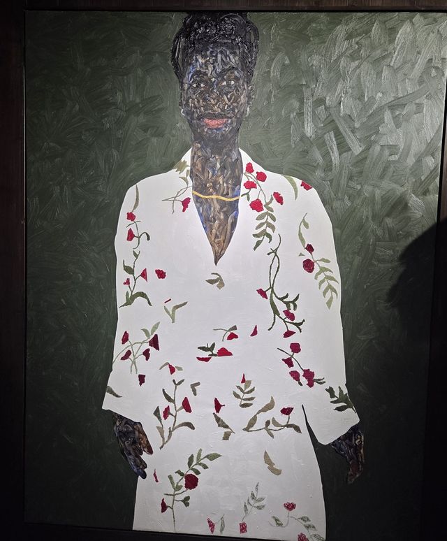 아모아코 보아포 2025년 작 '수놓은 장미들'(Embroidered Roses)