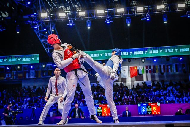 강상현(오른쪽)의 결승 경기 장면.