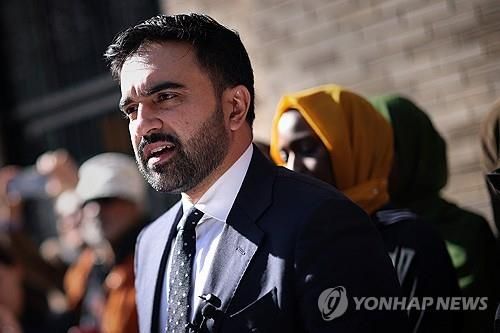 유세 중인 조란 맘다니 뉴욕시장 후보