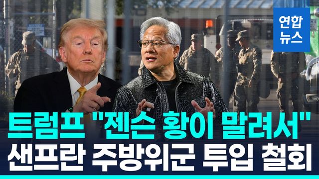 [영상] 주방위군 투입 철회한 트럼프…"친구들이 전화해서" - 2