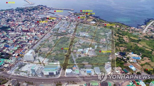 제주 화북상업지역 도시개발사업 계획도