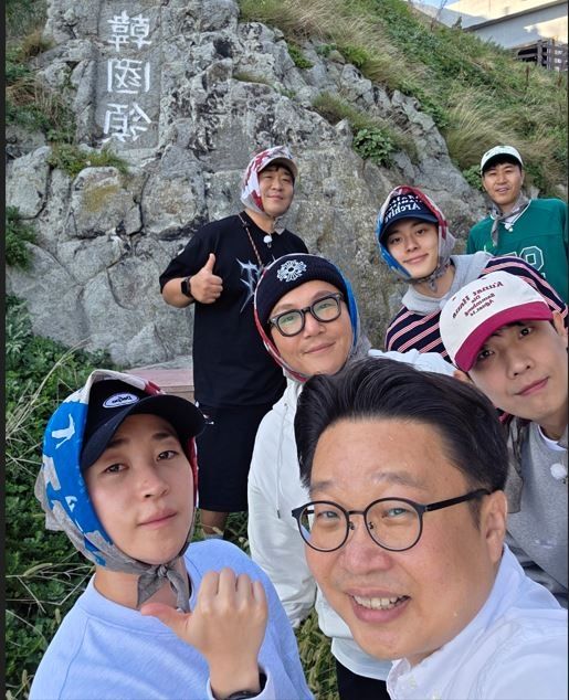 독도를 방문한 서경덕 교수와 '1박2일' 멤버들