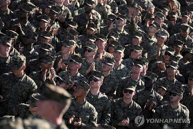 미 해병대 장병들