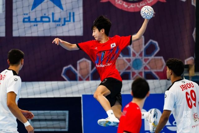 한국과 튀니지의 경기 모습. 