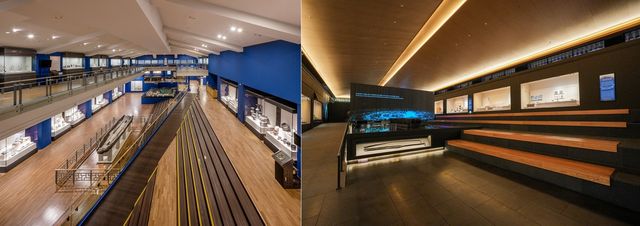 전시 개편 전(왼쪽)과 후(오른쪽) 모습 비교 