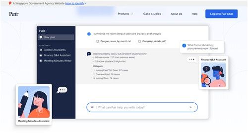 싱가포르 공무원 전용 AI 챗봇 비서 '페어'