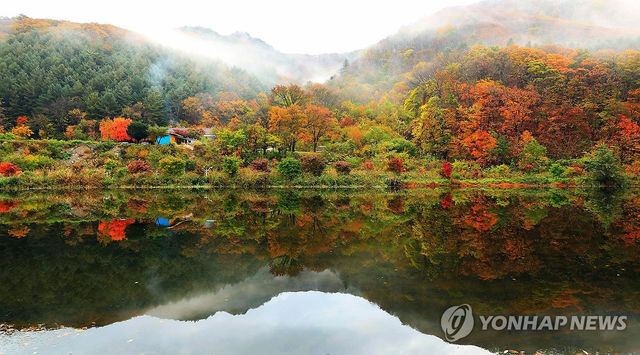 수채화 같은 호수