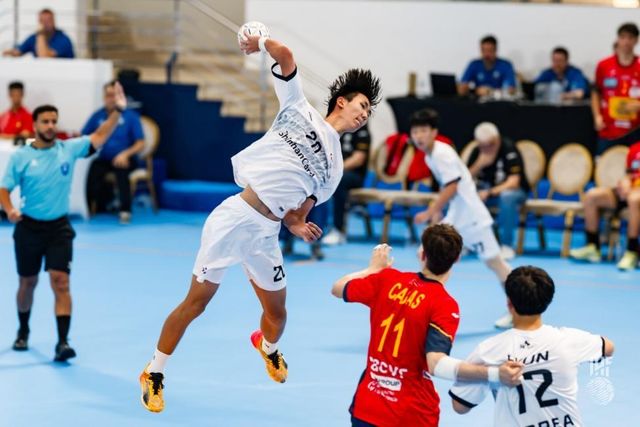 한국과 스페인의 경기 모습. 