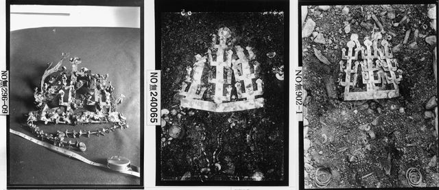 일제강점기 때 출토된 신라 금관 모습 