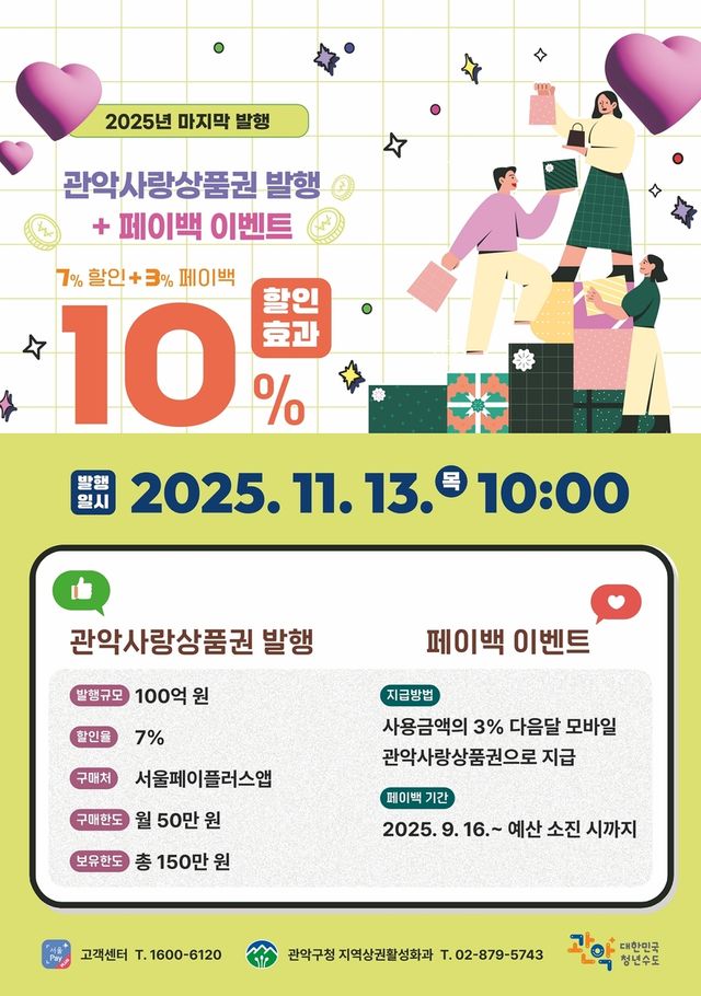관악사랑상품권 발행 안내