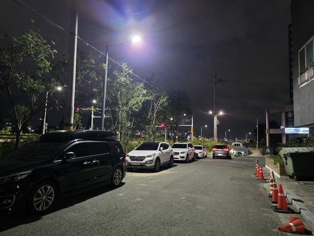 가로등 설치된 명촌 원룸 밀집지