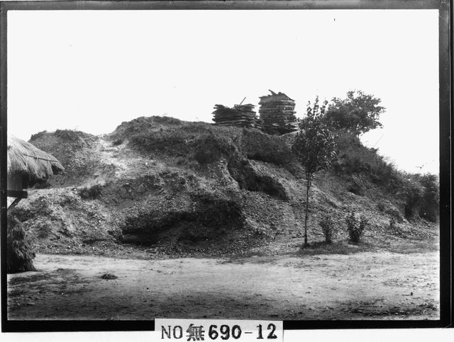 경주 금관총 서면을 촬영한 유리건판 