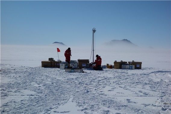 극지연구소 빙하 시추 현장