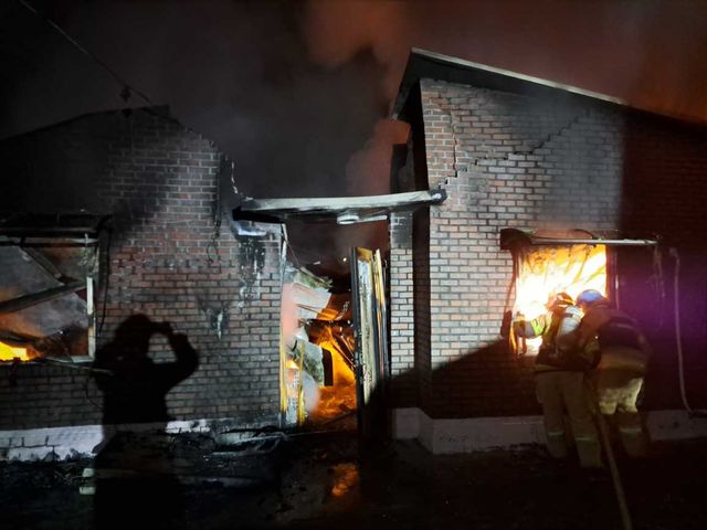 화천 단독주택 화재 현장