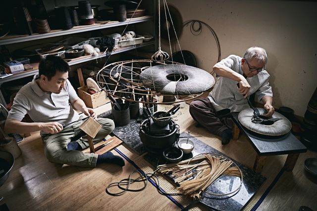 박영창·박형박 부자 작업 모습