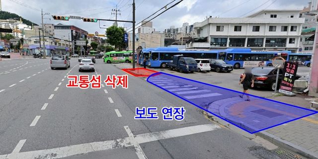 은평구 선진운수 종점 교차로 도로구조 개선(예정)