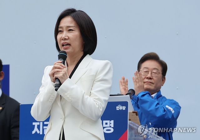 지난 대선에서 이재명 대통령 지지를 선언하는 허은아 전 대표