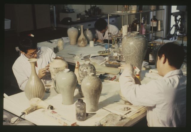 1980년대 보존기술실 당시 모습 