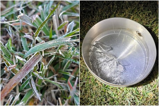 올가을 첫서리·첫얼음 관측