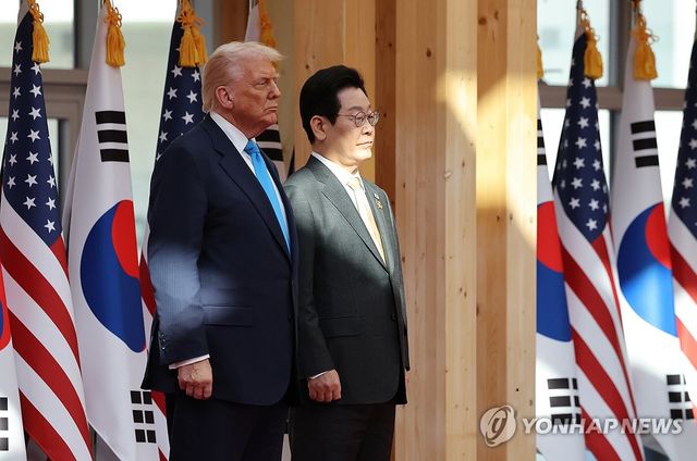 경주에서 만난 한미 정상