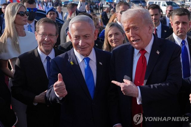 베냐민 네타냐후 이스라엘 총리와 도널드 트럼프 미국 대통령 [AP 연합뉴스 자료사진. 재판매 및 DB 금지]