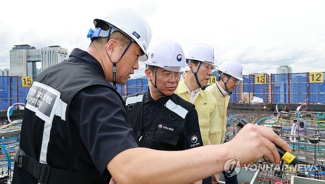 노동부·국토부, 건설현장 합동 점검