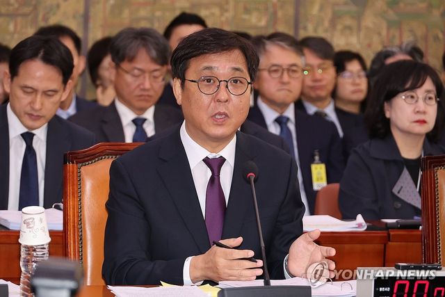 답변하는 최휘영 문체부 장관