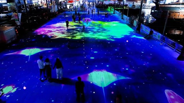 통영 강구안 새 야간경관