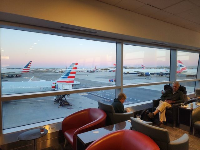 여유있는 JFK공항 아메리칸항공 라운지 [사진/성연재 기자]