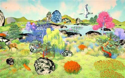 서울림 미디어아트 전시 '산수몽' 이미지