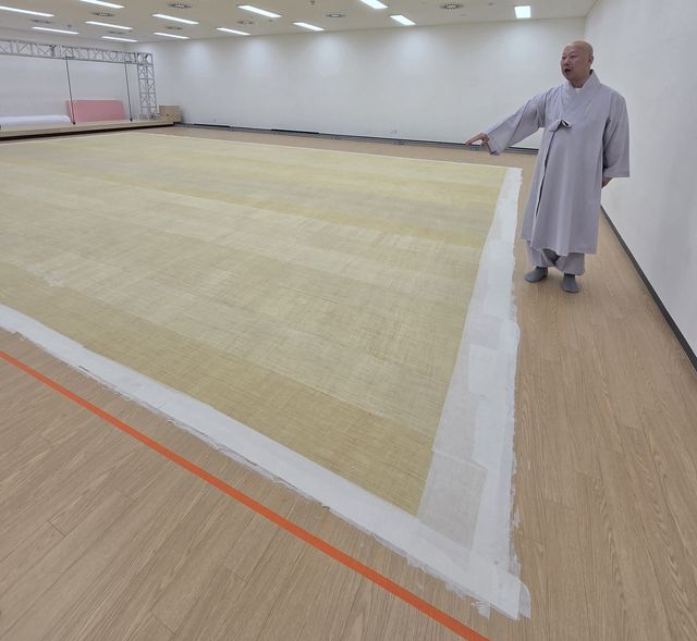 대형 불화 모사본 제작 준비