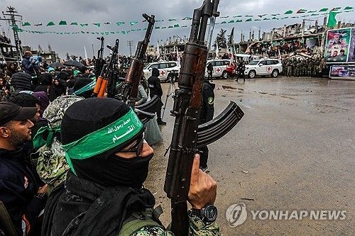 가자지구의 하마스 조직원들