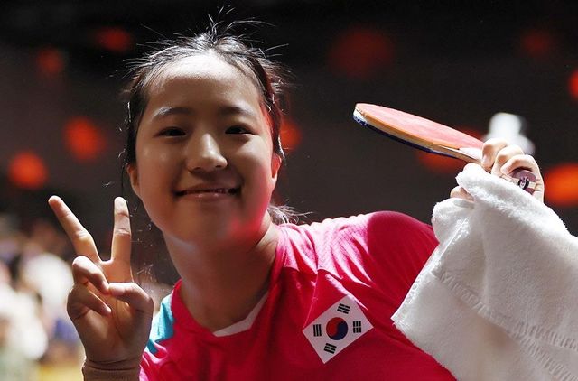 WTT 중국 스매시에 출전한 신유빈