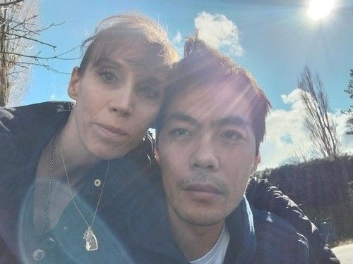 건강할 때의 프랑스 입양인 장성탄 씨와 부인 로리안 씨