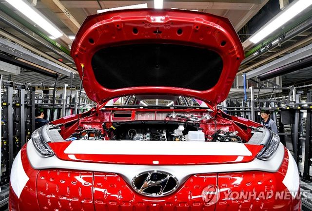 현대차 울산공장 넥쏘 생산라인