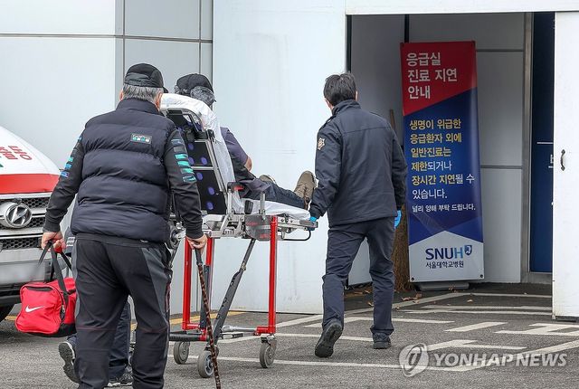 응급실로 이송되는 환자