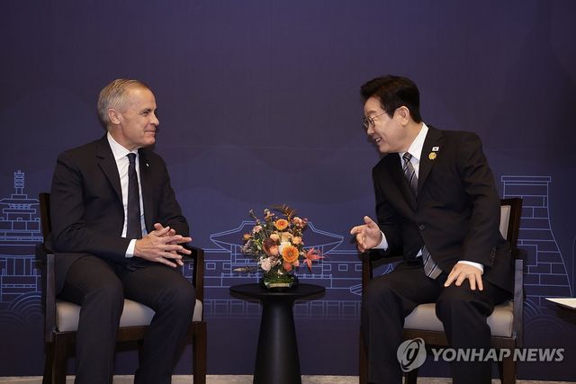 이재명 대통령, 캐나다 총리와 정상회담