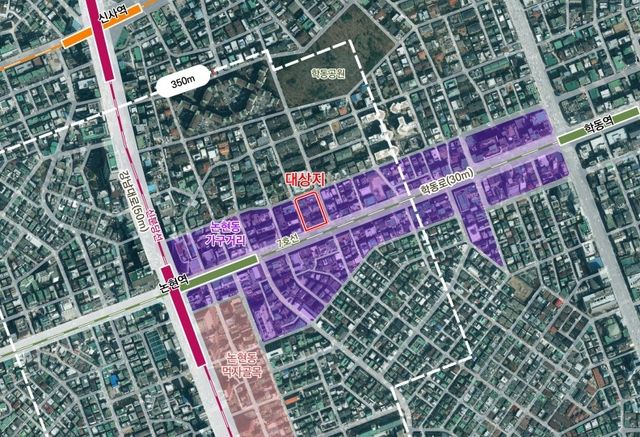 강남구 논현동 55-16번지 위치도
